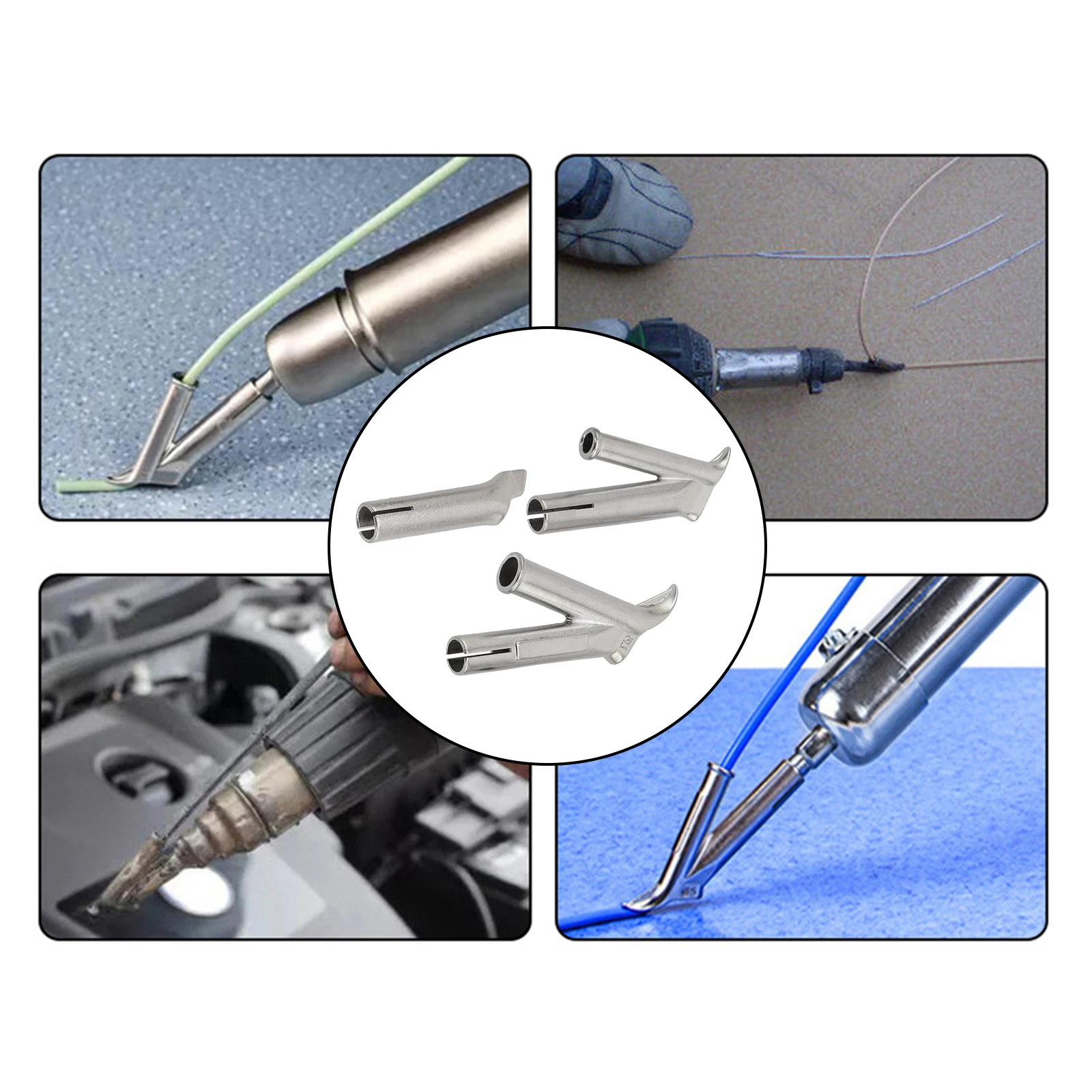 

3 шт. сварочные насадки 5 мм, насадки для сварных наконечников, многофункциональные сварочные насадки, оптимальное распределение тепла для ПВХ, для поликарбоната