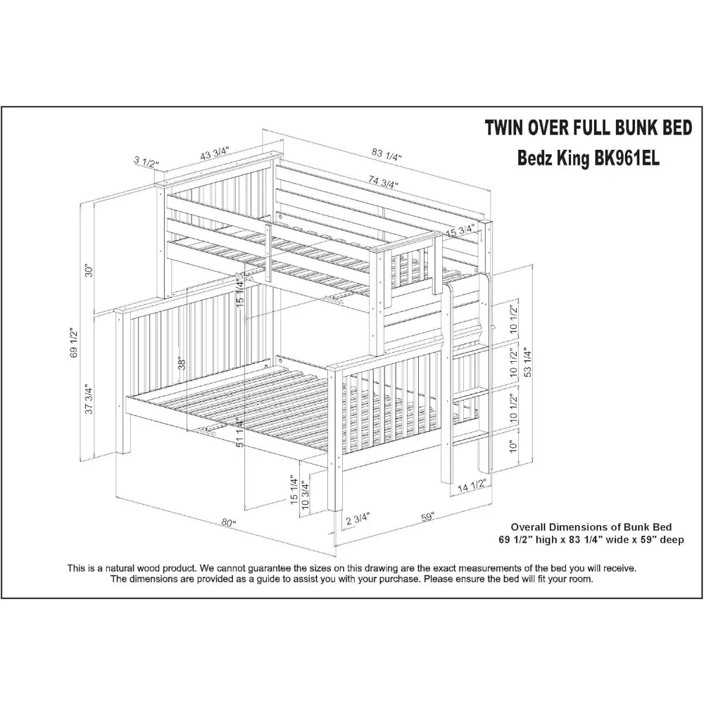 Beliche para Twin, Over Full, Branco