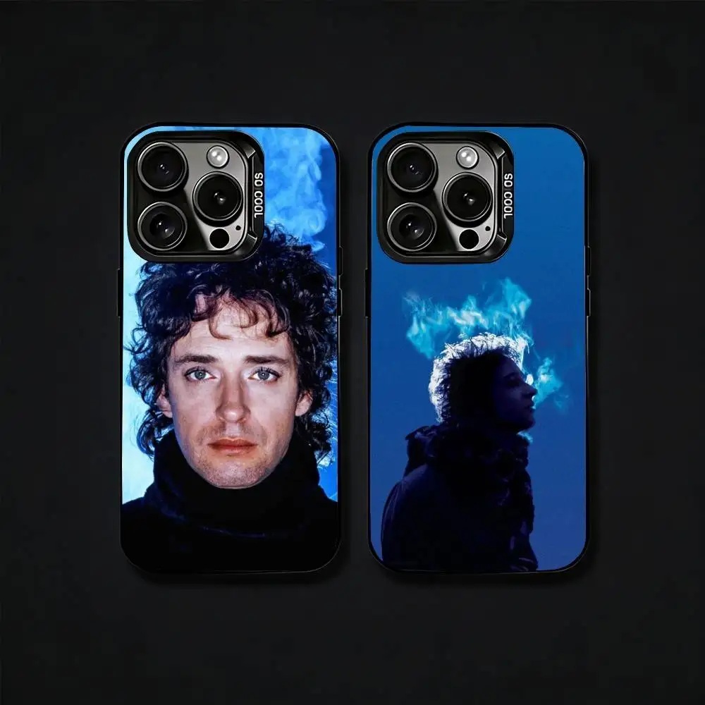 

G-Gustavo Cerati S-Soda Stereo Phone Case For iPhone17, 16,15,14,13,12 Pro Max Black Candy Matte Shockproof Cover