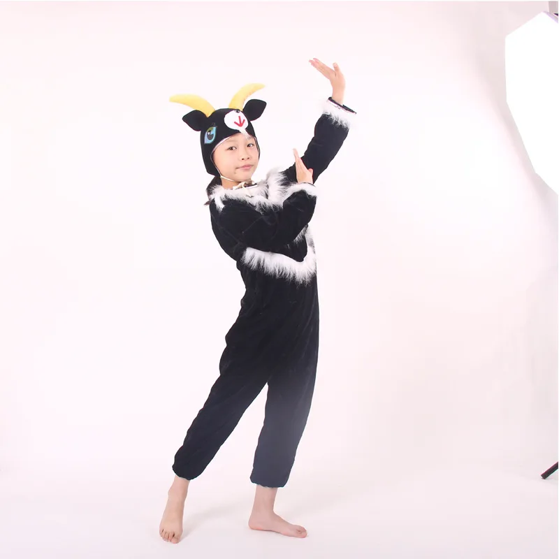 Children's Animal Cartoon Black Goat Performance Suit Cute Sheep Dance Performance Costume Children's Halloween Cosplay image 4