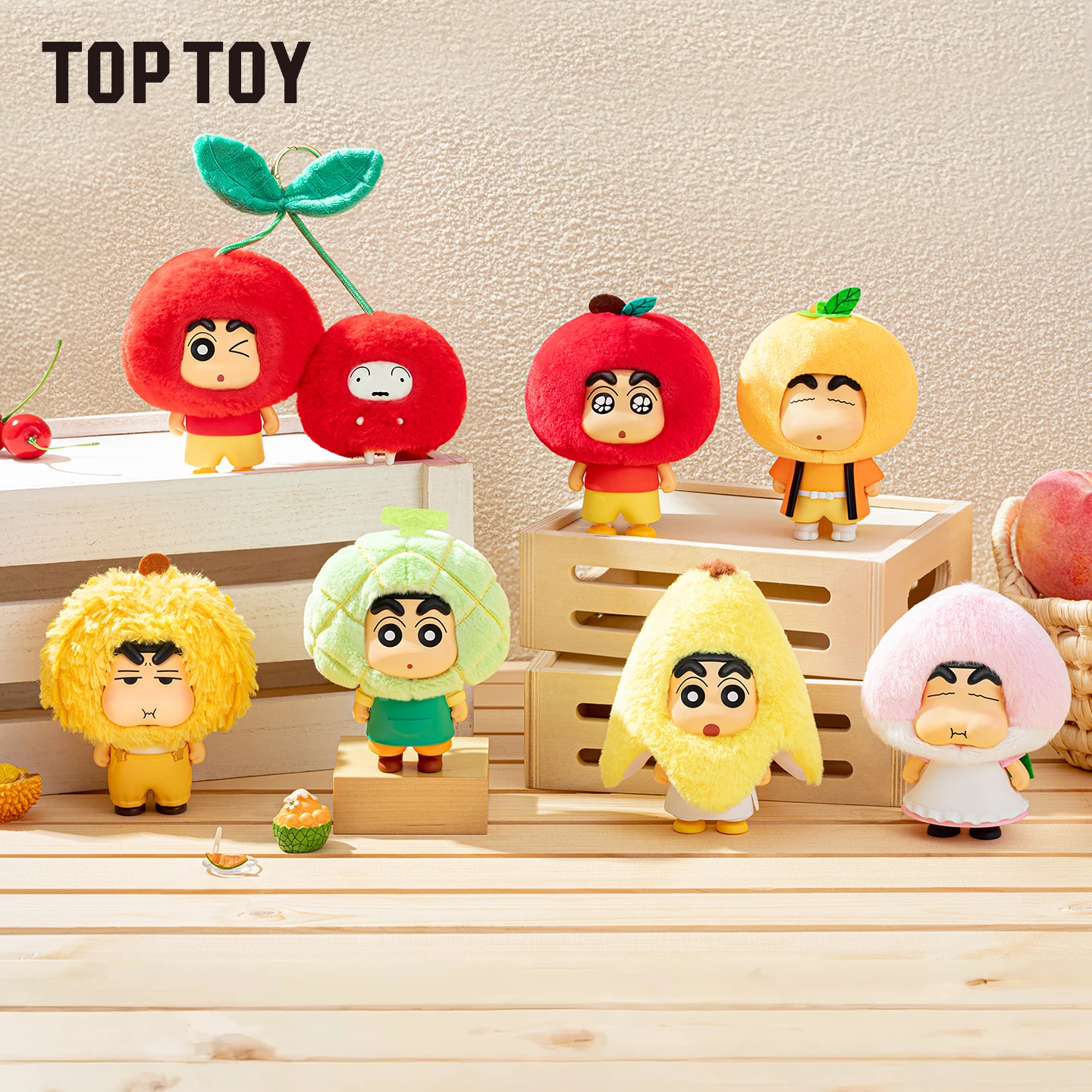 

Официальный лицензированный карандаш TOPTOY Shin-chan Fruit Cottage Series слепая коробка - виниловый плюшевый брелок, милый коллекционный рождественский подарок