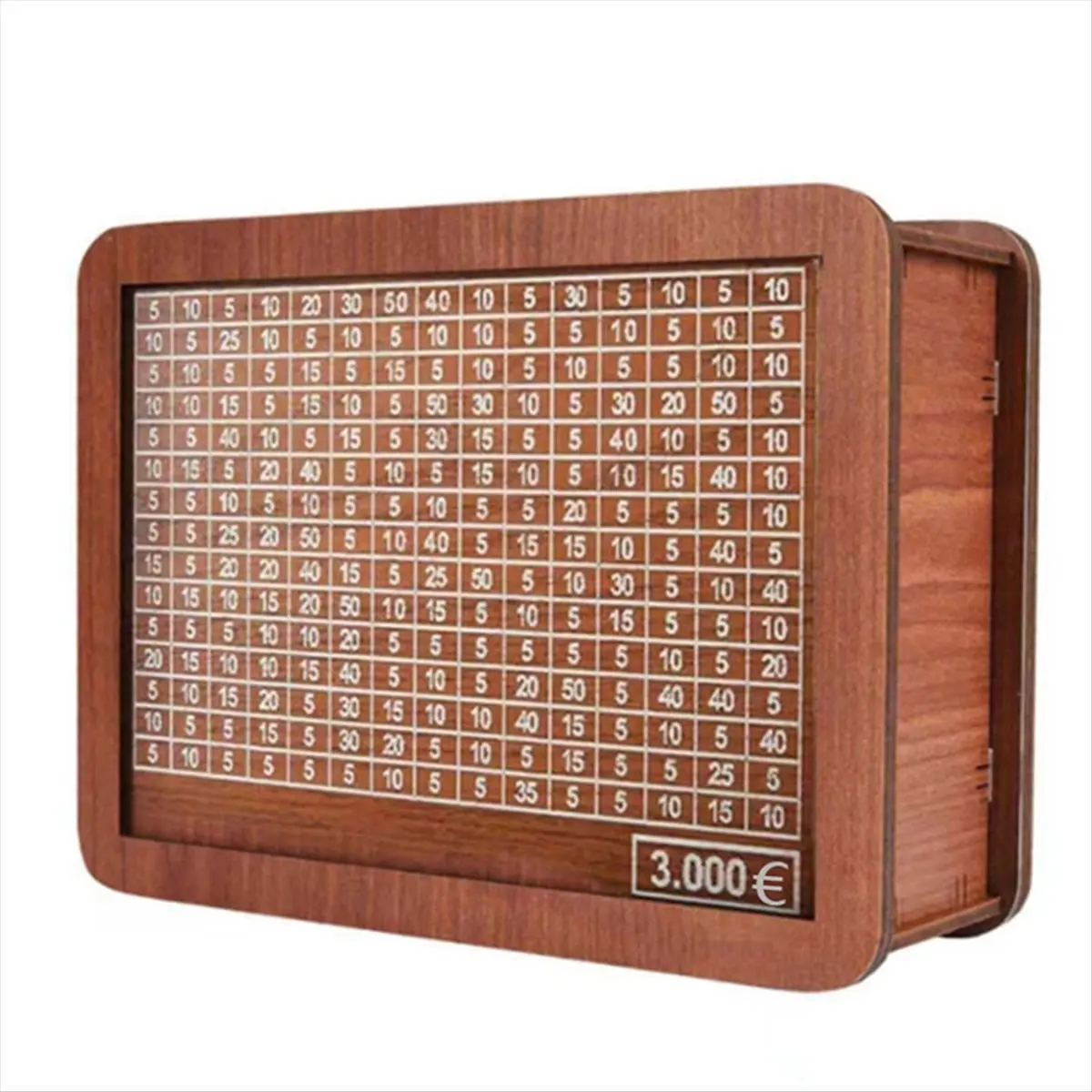 TOP!Wooden Piggy Bank for Adult Kids, Money Box with Counter, Money Saving Tin, Money Box with Counting Target 3000