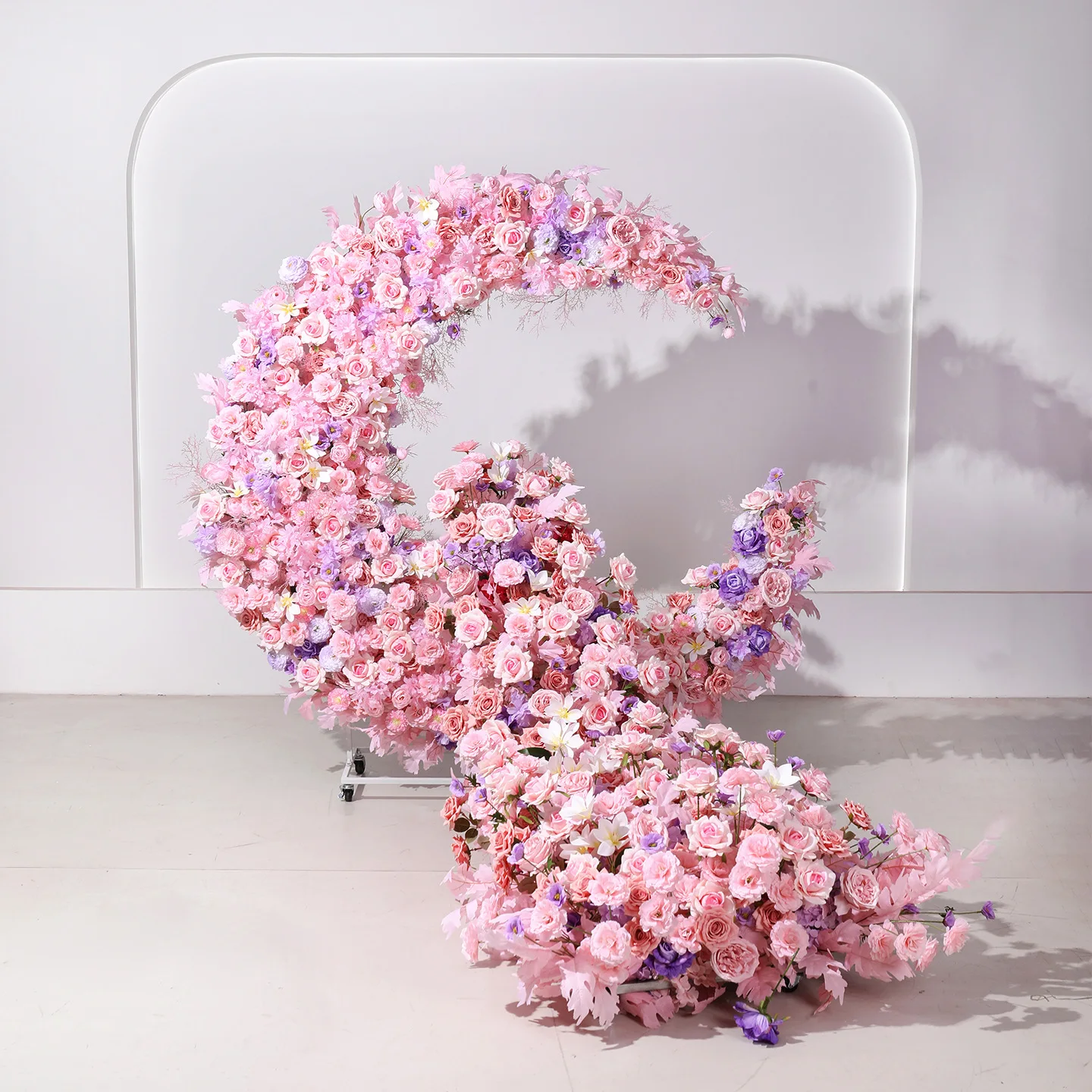 

Zml arch artificial flowers heart arch flowers wedding arrangement background decoration birthday banquet ornaments waterfall
