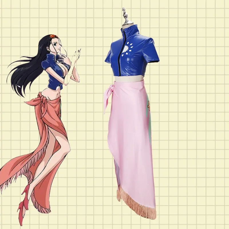 2025 New Anime Nico Robin Miss Allsunday Cosplay Costume Wig Adult Sexy Woman Coat Skirt Hallowen Two Years Later Uniform Sui AA