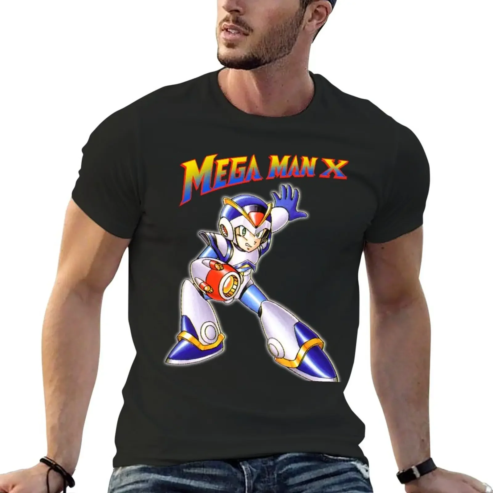 Mega Man X T-Shirt cute clothes aesthetic clothes new edition men graphic t shirts