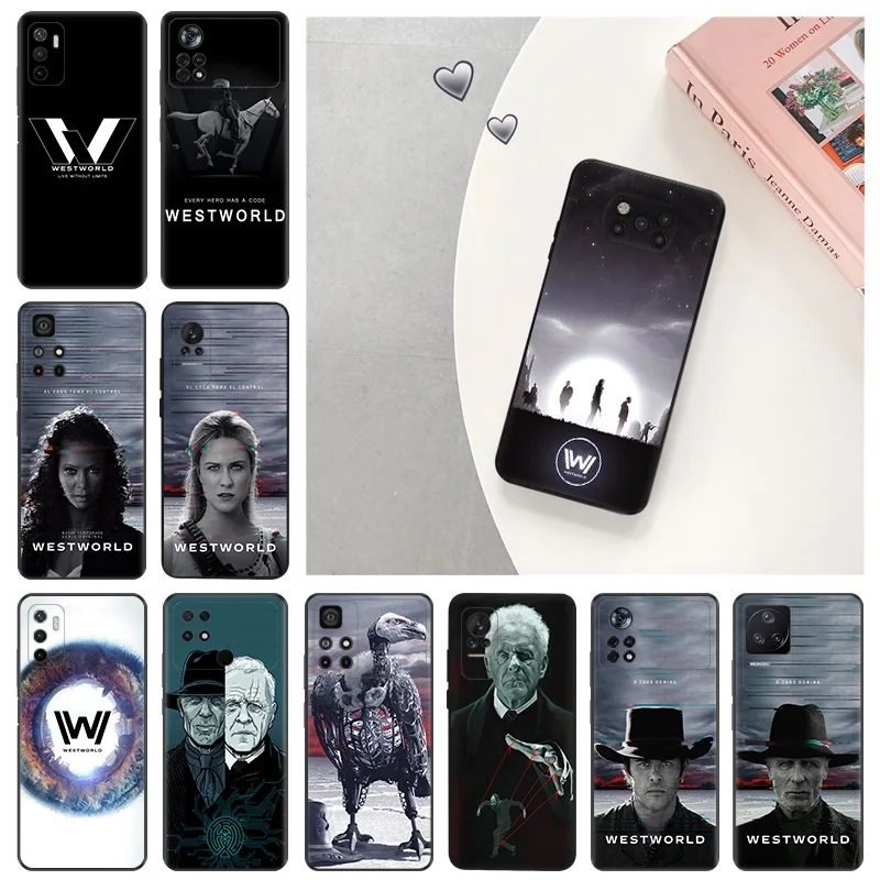 Capa macia de telefone de silicone para Xiaomi, cobertura da série Western TV para Poco F5, X3, X4, X5, F3, F4, F1, M3, M4, M5, M5s, C61, 14 Pro, a3 Redmi, A3x