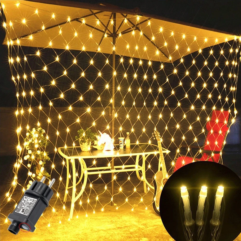 أضواء LED شبكية تعمل بتيار مست - مراجعة Outdoor Lighting Grid Screen وسعره