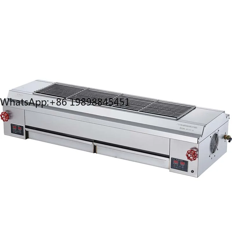 

1.8M Heavy Duty Commercial Gas Grill Stainless Steel CE /GS Certified LPG/NG Dual Fuel Auto Ignition & Flame Failure Protection