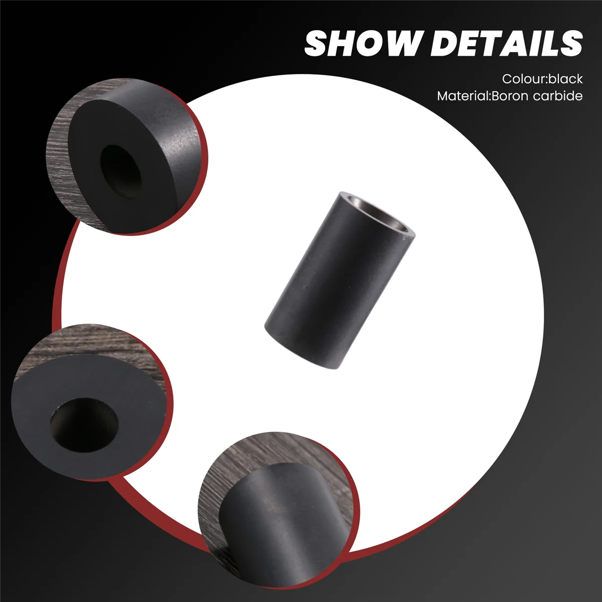 

Boron Carbide Sandblasting Nozzle Air Sandblaster Tip 8mm CX