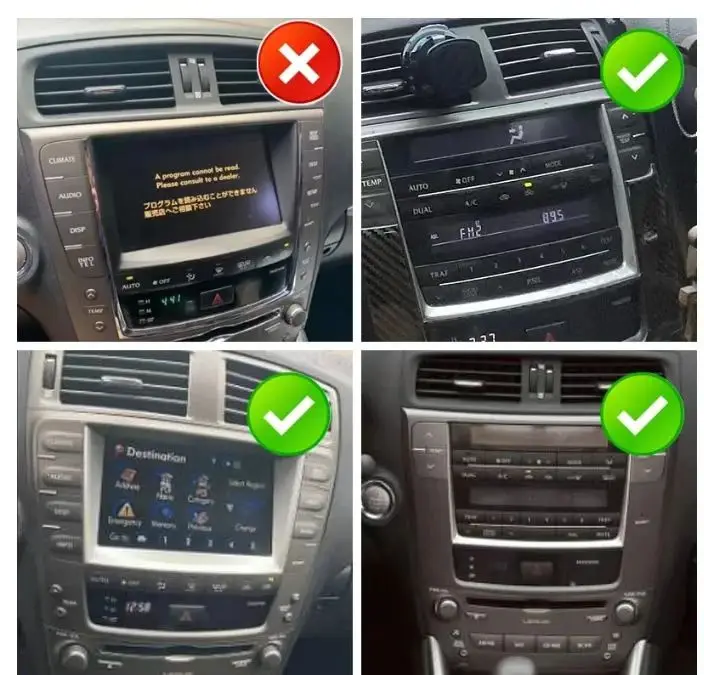 Android 16 8 core For Lexus IS250 XE20 2005-2010 2011 2012 2013 Multimedia Car Player Navigation Screen TV GPS Radio No 2Din