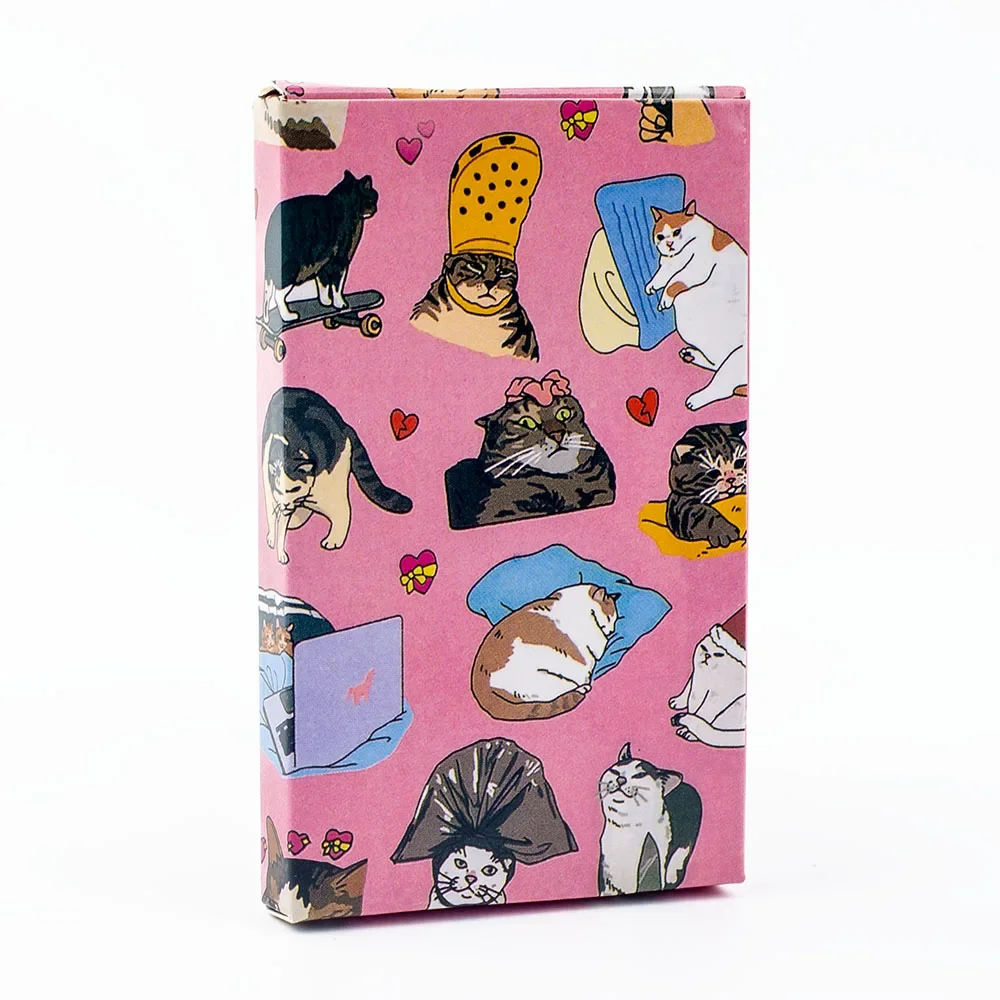 

Оригинальная колода Таро Cat Meme 22 Major Arcana Cat Meme Tarot Funny Witchy Cat Tarot Deck Cat Kawaii Uwu Забавный розовый милый Таро