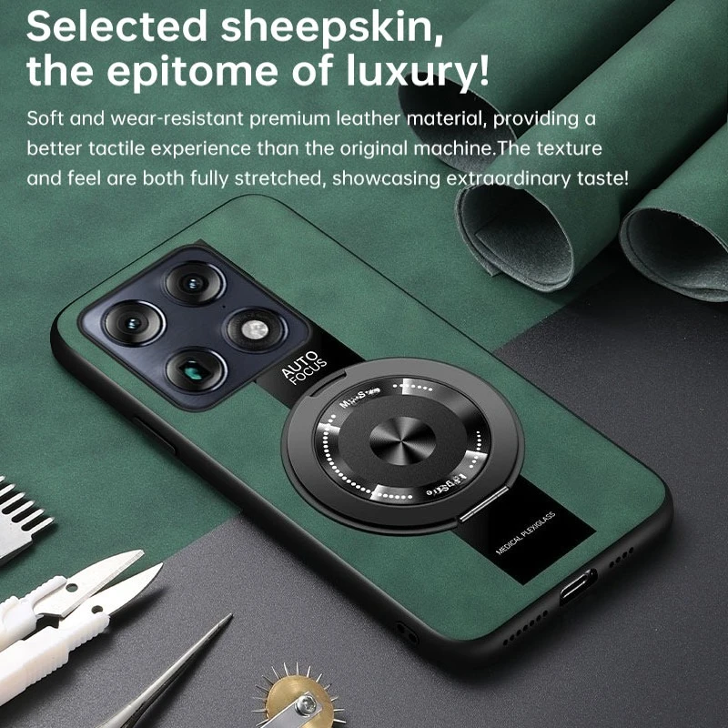 

For Motorola Signature Edge 70 Ultra X70 Air Pro Case Luxury Magnetic Stand Skin-Friendly Lambskin Cover Shockproof Bumper Funda