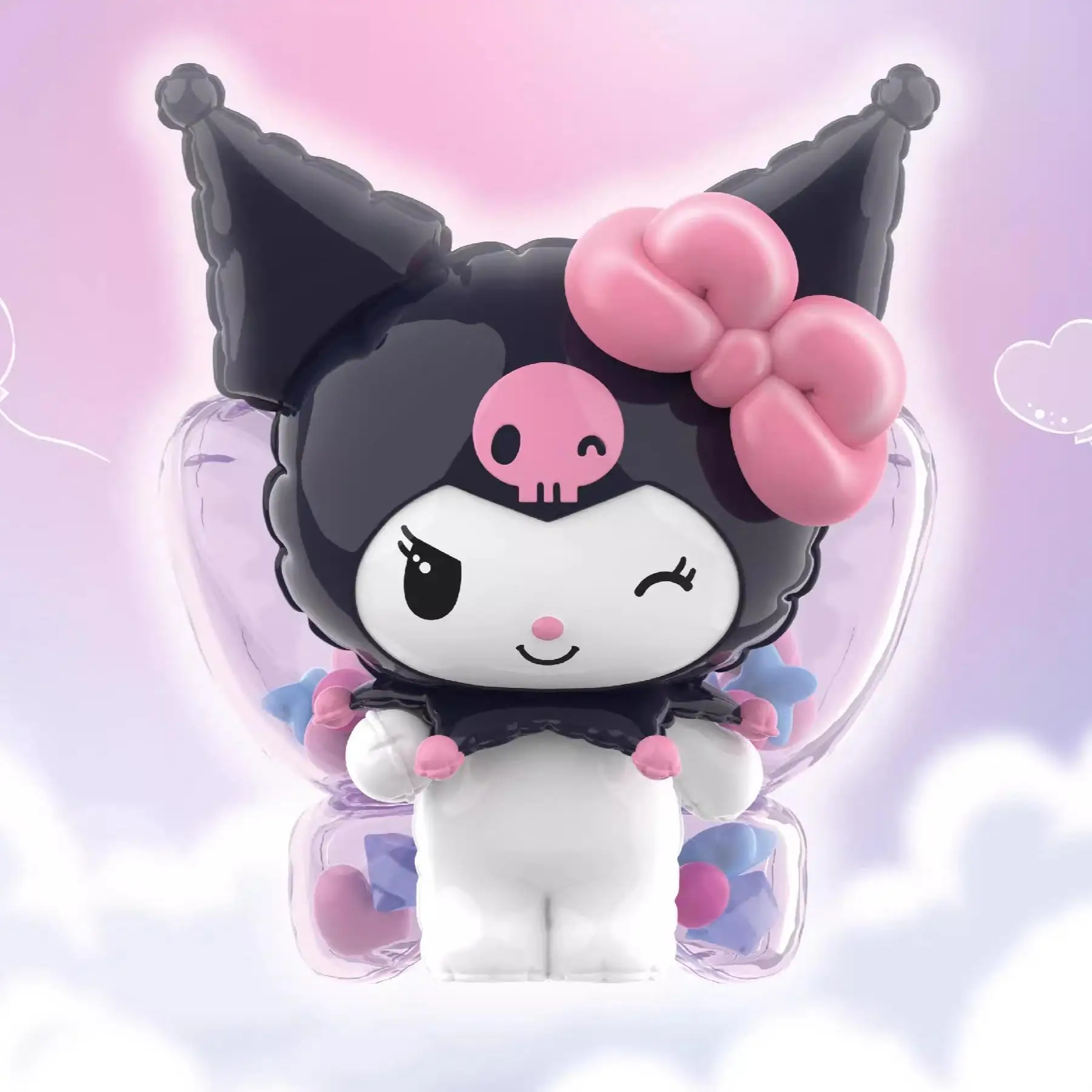 حقيقية سانريو كورومي بالون ماستر سلسلة أنيمي الشكل صندوق أعمى اللعب جميل سطح المكتب الديكور كورومي تمثال عيد الميلاد اللعب هدية #3