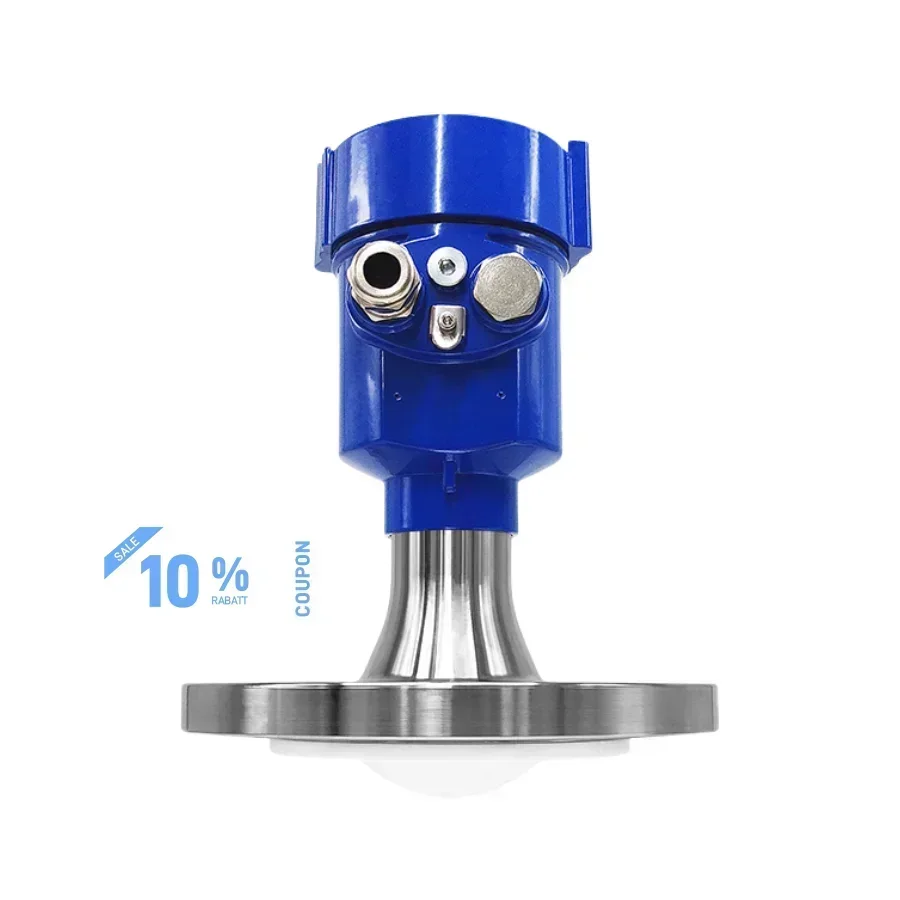 

Высокоточный радарный датчик уровня жидкости FMCW 80 ГГц с большой линзой, устойчивый к высоким температурам, для измерения уровня топлива