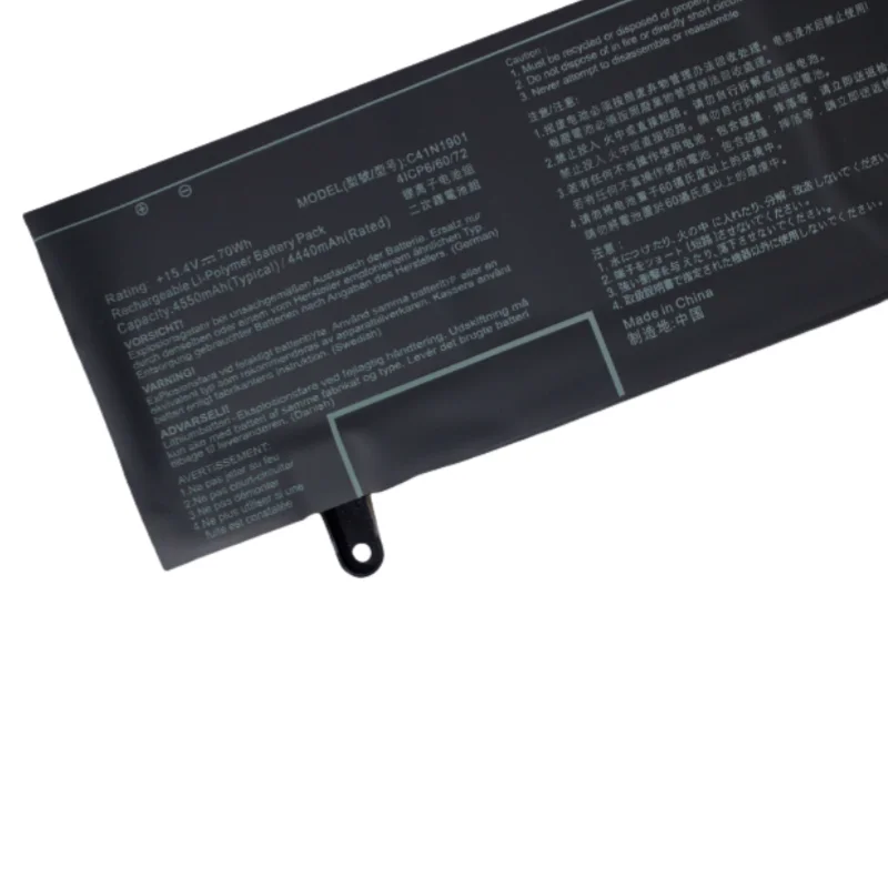 Baterai Laptop Berkinerja Tinggi 4440mAh C41N1901 untuk Asus ZenBook DUO UX481 UX481FA UX4000F UX481F UX481FL