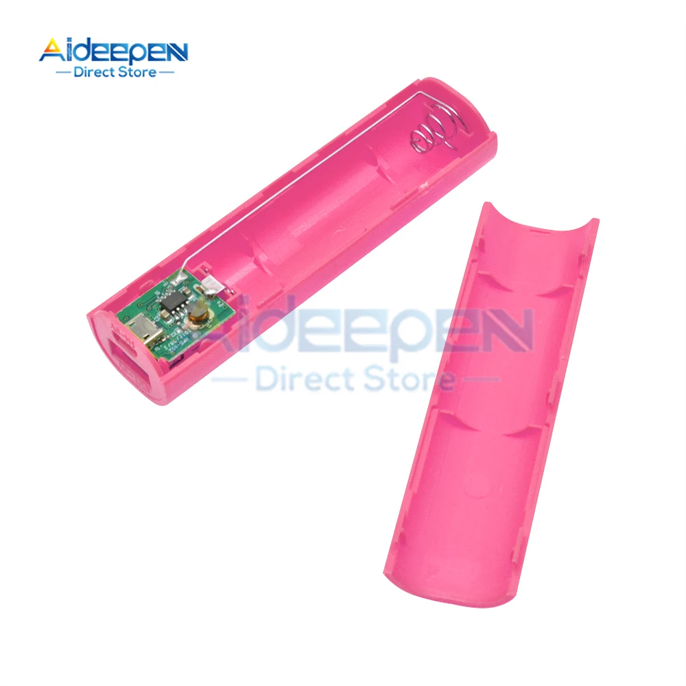 1 * 18650 Чехол для аккумулятора с 1 USB-портами, свободная сварка, держатель для аккумулятора «сделай сам», коробка для хранения, зарядка телефона, аварийное использование