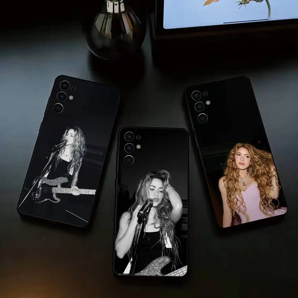 Colombian Latin Pop Diva S-Shakira-a Phone Case Black Silicone Soft For Samsung S26,S25,S24,S23,S22,S21,S30,Ultra,Plus,Fe,Lite