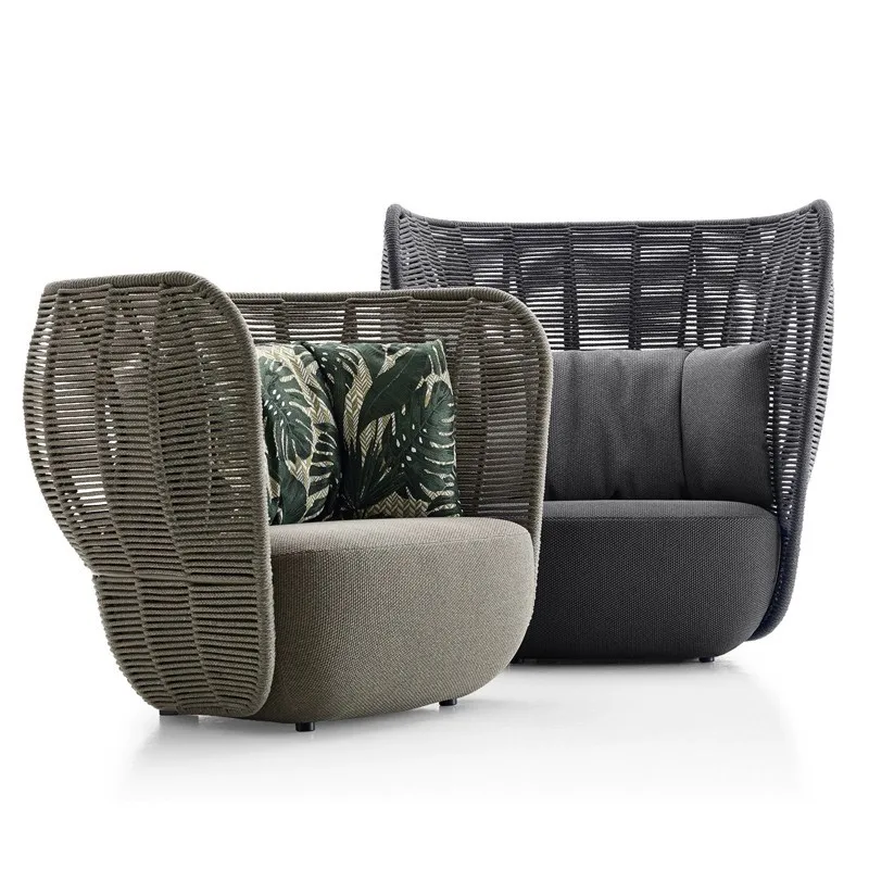 

Nordic outdoor sofa combination outdoor villa garden courtyard hotel leisure sofa chair designer rattan sofa
