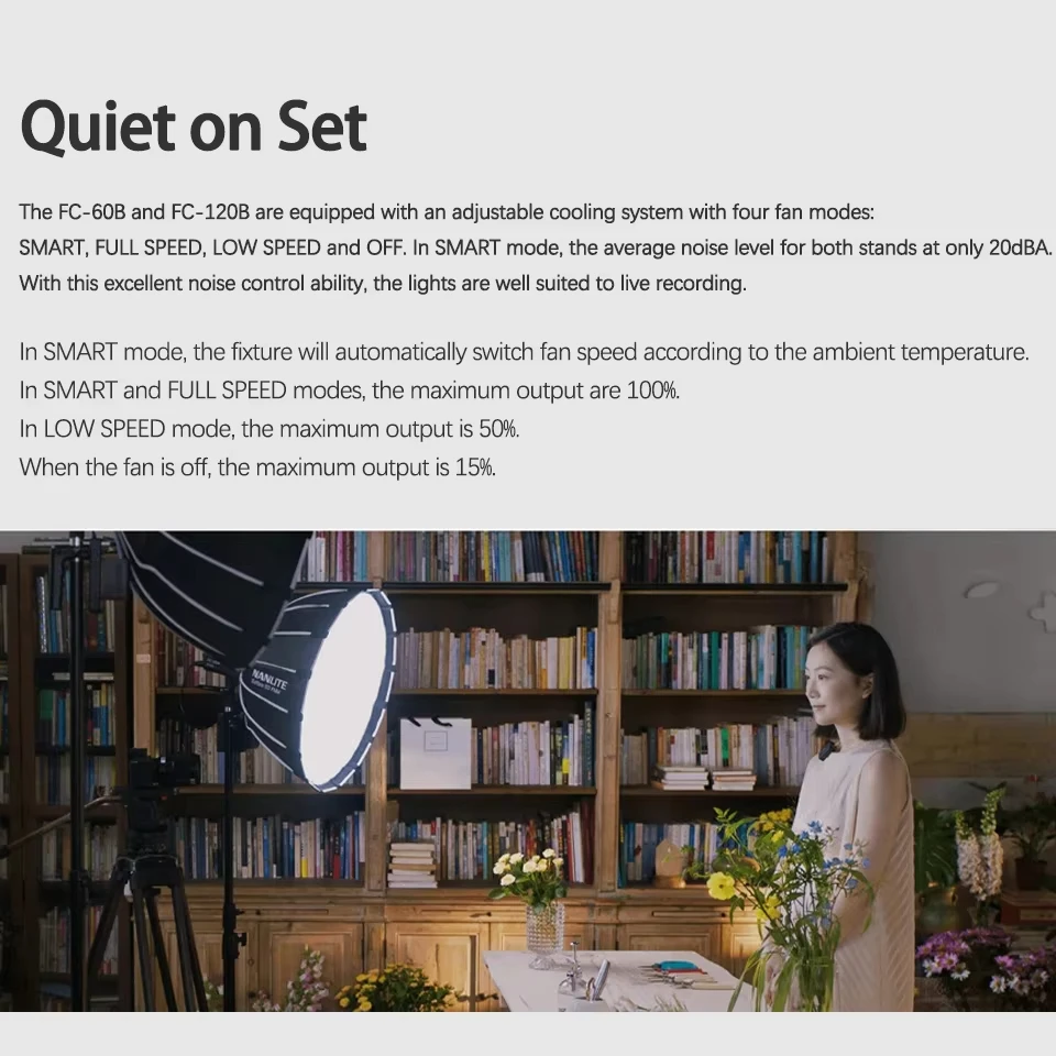 Nanlite FC-60B FC-120B Tweekleurige fotografie LED-spot 2700K-6500K Professionele lamp Videolicht voor live streaming studio