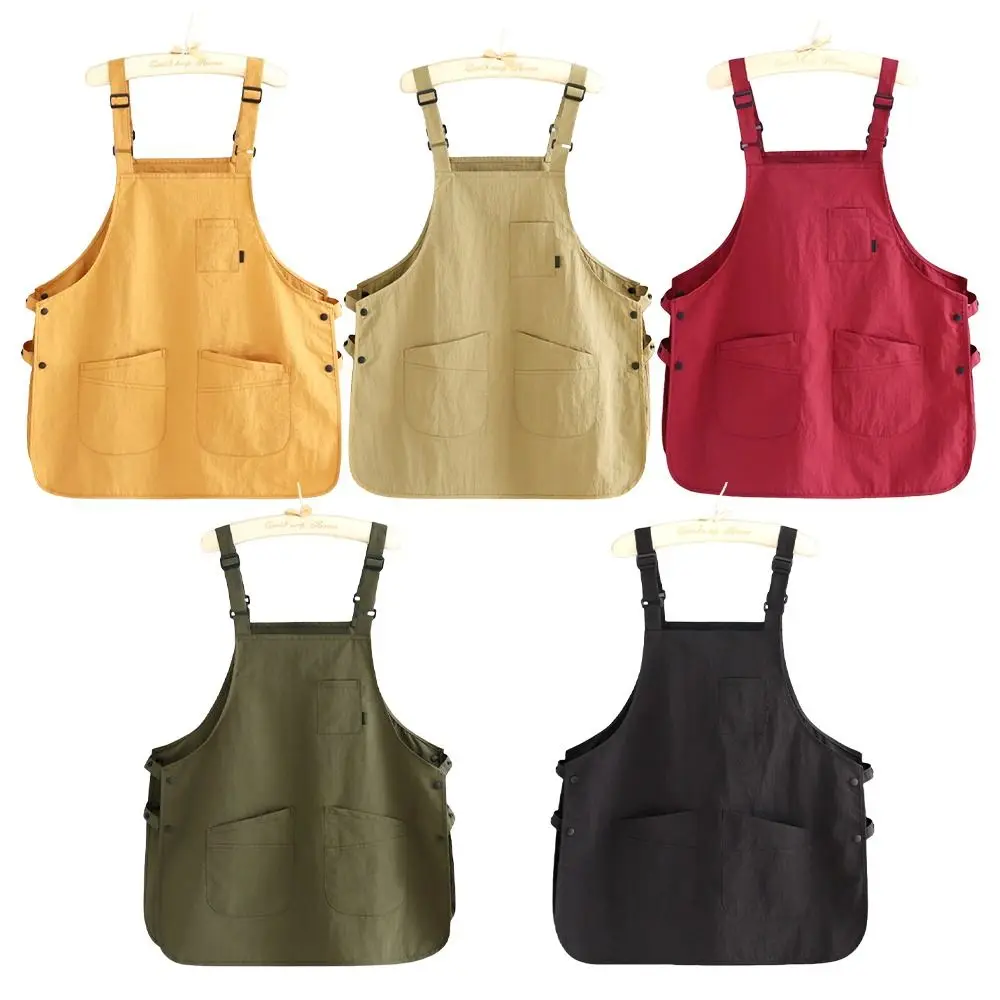 

Новый японский стиль, рабочая одежда для общественного питания, фартук, водонепроницаемый, устойчивый к пятнам рабочий комбинезон, домашняя рабочая одежда для кафе-парикмахера