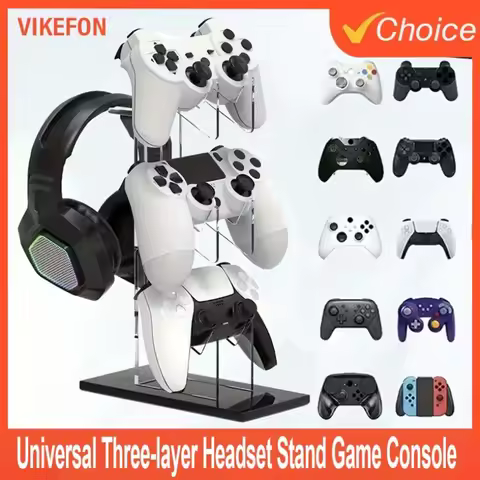 Gamepad Rack Stand Space Saving Desktop Stand Stable Gamepad Controller Stand for PS5/4/3/2/Xbox for Switch Pro Game Accessories