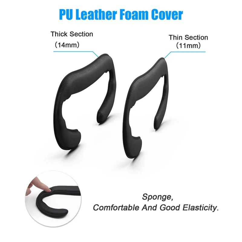 Almofada de espuma de couro JABS-PU substituição capa facial para índice de válvula suporte de interface facial almofada de olho peça de máscara facial