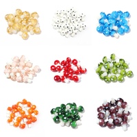 10pcs/lot Cute Mushroom Lampwork Beads Colored Loose Spaced Glass Bead For Jewelry Making DIY Charm Bracelet Earring Accessories