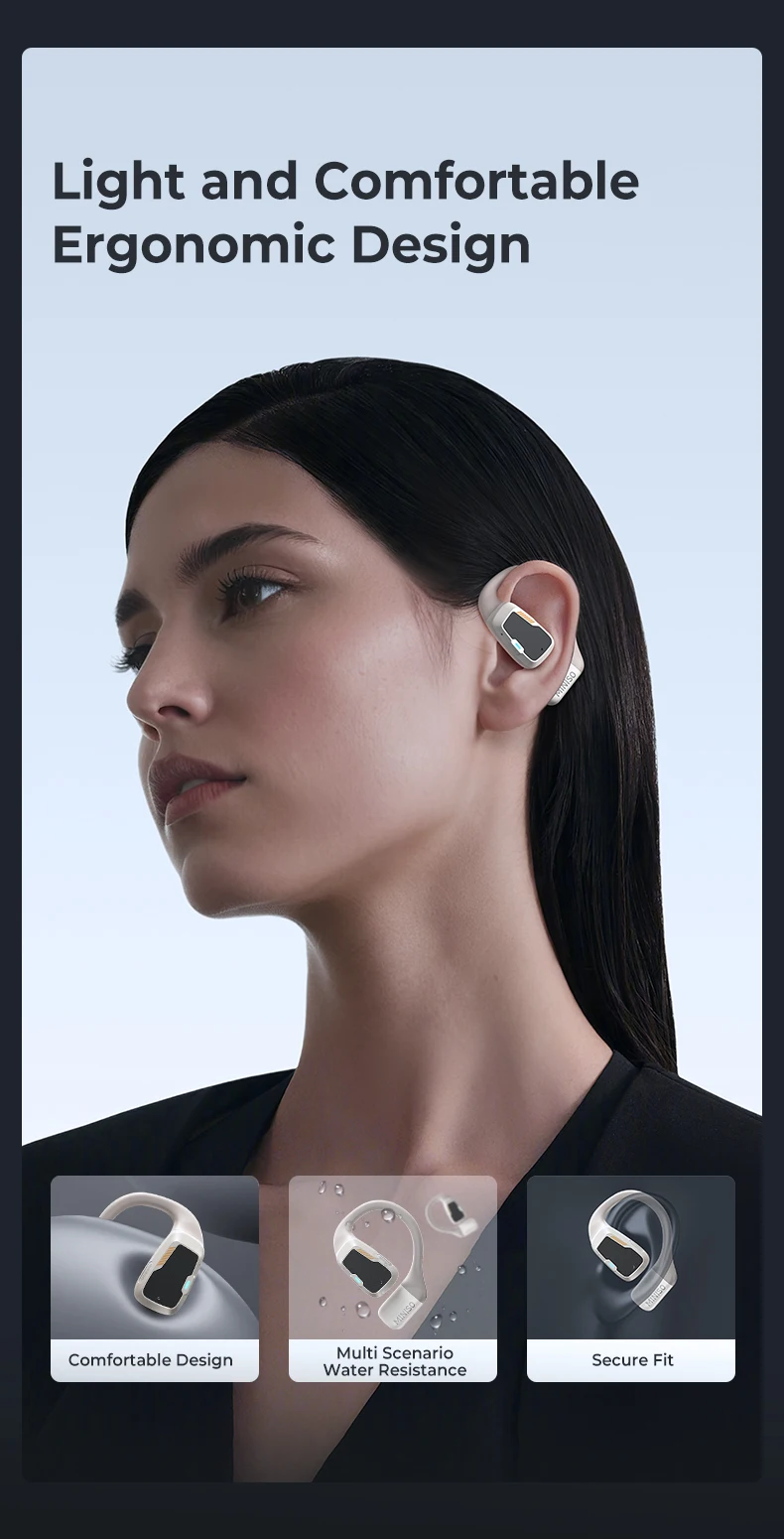 [AI Translator] MINISO M98 Drahtlose Kopfhörer OWS Sport Bluetooth Kopfhörer Gaming Headset ASMR APP Übersetzung Ohrhörer IPX5 – Detail 7