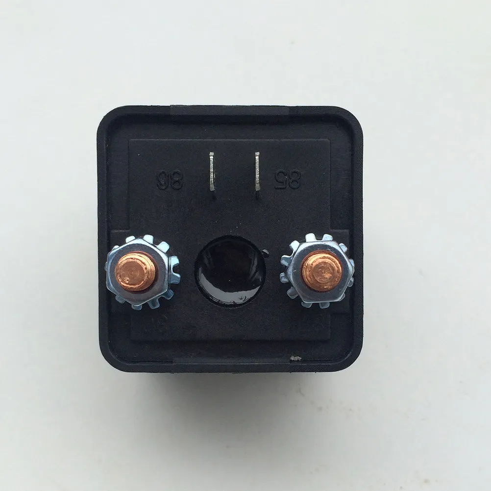200A Automotive Starting Relay Black Plastic Water Resistant Power Switch Contactor Prevent Battery Discharge for Car Mower