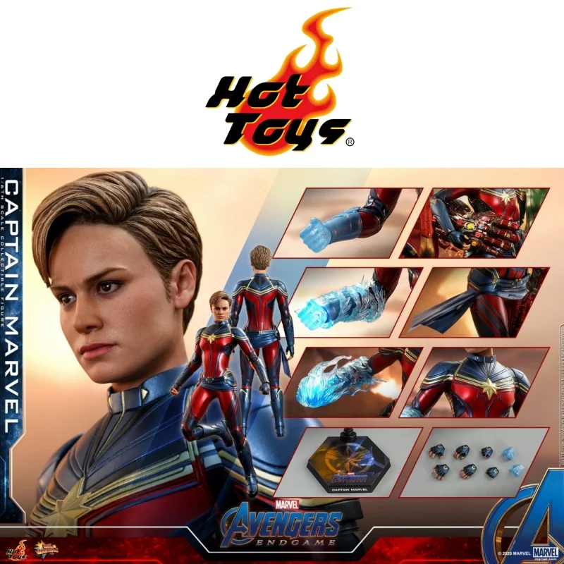 In Stock Genuine HOTTOYS HT MMS575 MMS522 MMS521 Avengers 4: Captain Marvel 1.0 2.0 Action Figure Model Toys