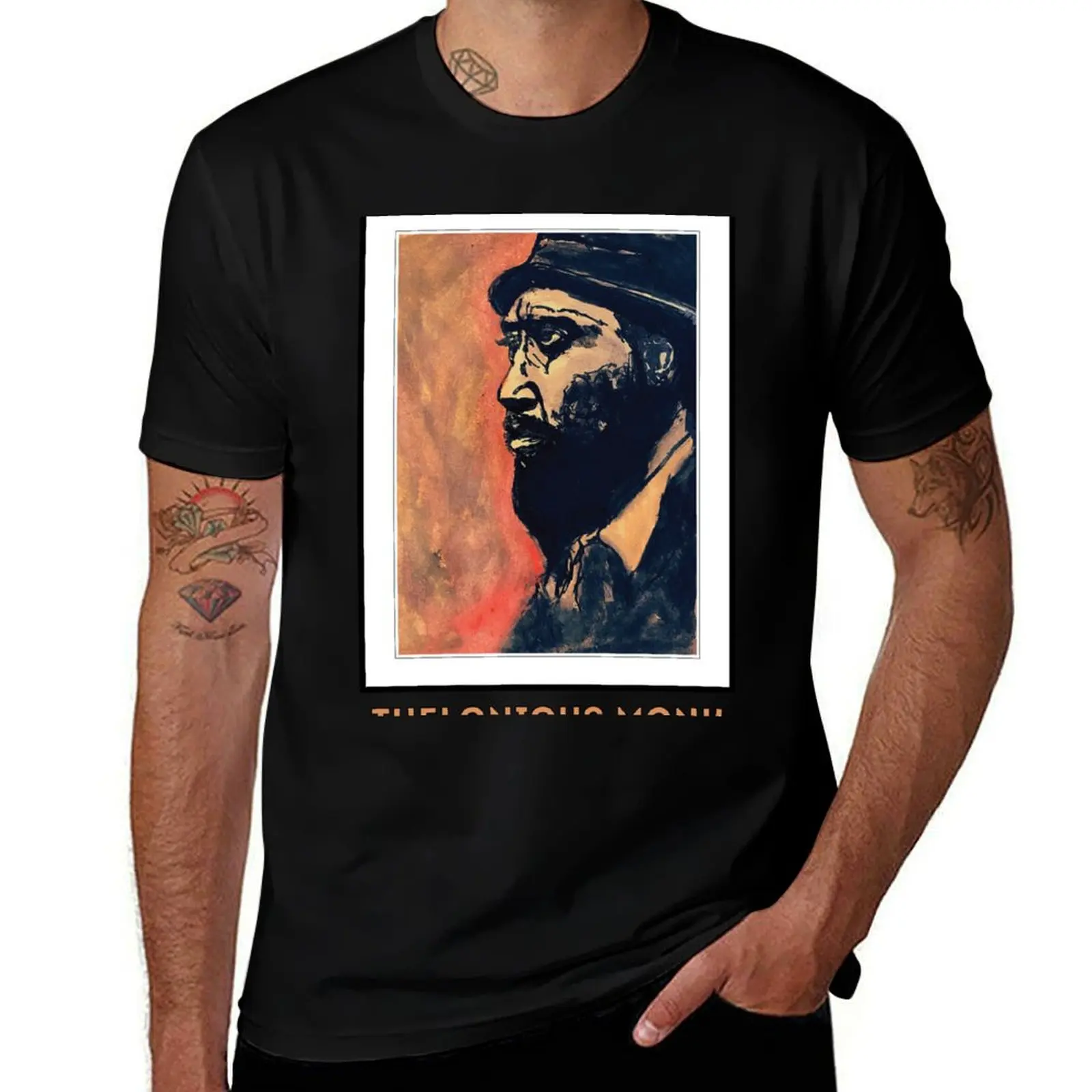 Thelonious Monk - Harmonic Portraits Art Series by Hristo Vitchev T-Shirt heavyweights Louboutins mens designer t shirt