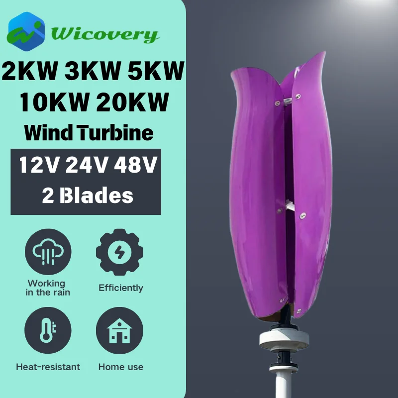 

10KW 20KW 12V 24V 48V for Home Vertical Wind Turbine Generator Free Energy Wind Power Windmill Permanent Maglev with MPPT