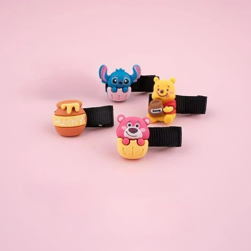 

Заколки для волос Disney с милой строчкой и медведем Пухом, головной убор с героями мультфильмов, детский подарок на день рождения