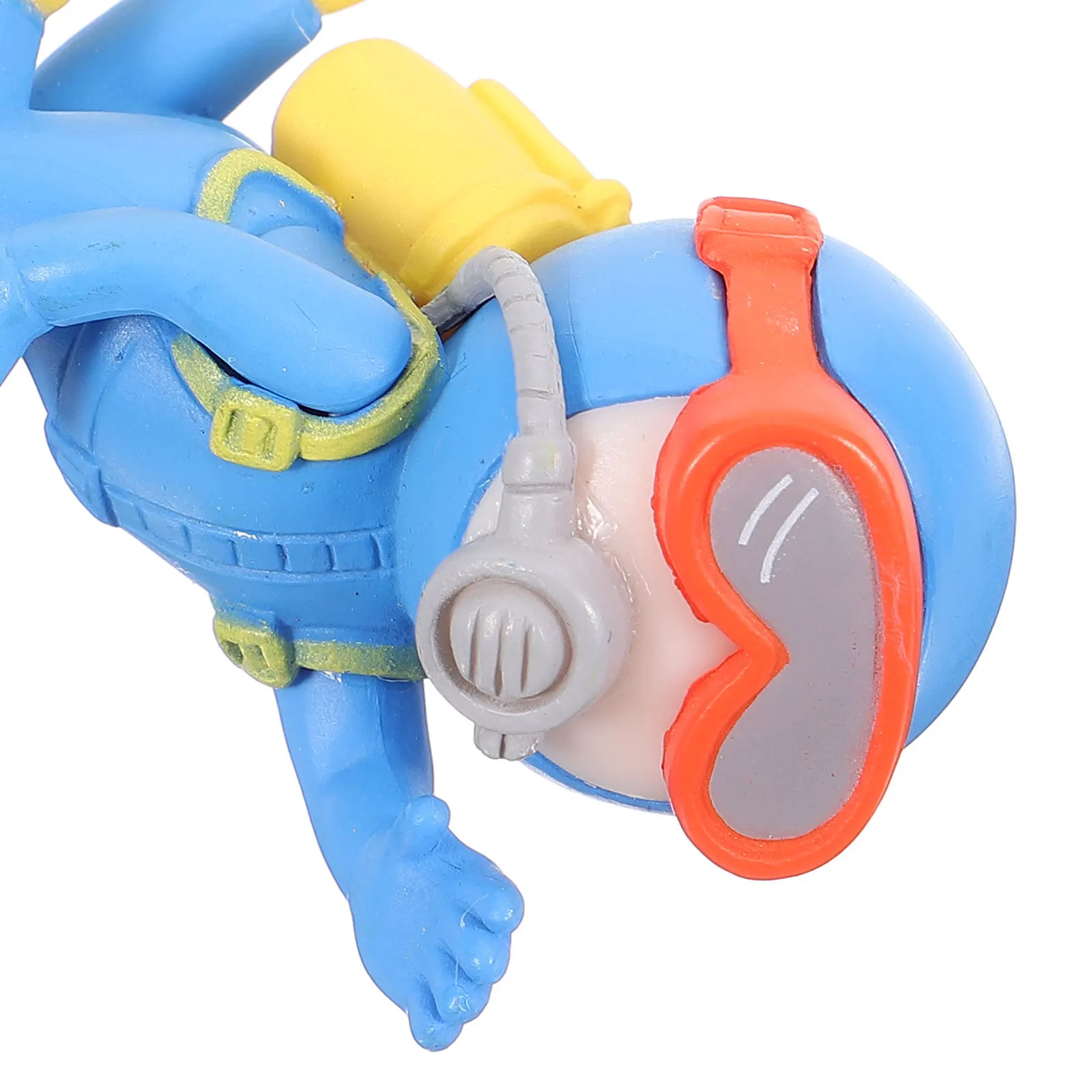 

Vivid Floating Diver Aquarium Ornament Safe Resin Material Cartoon Design Fish Tank Decor Floating Diver Ornament