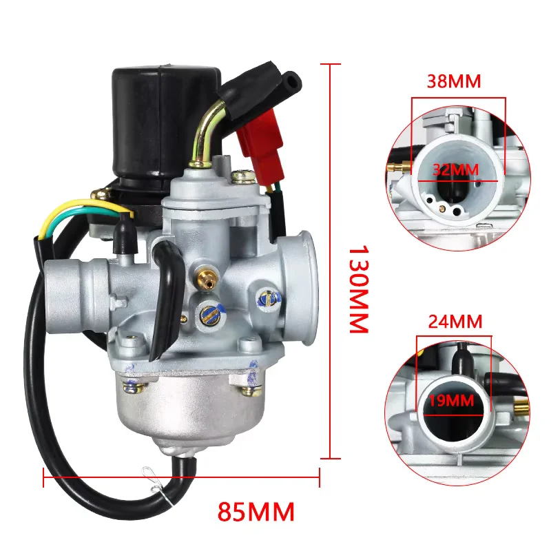 Motorcycle Carburetor For Yamaha Jog 50 50cc PZ19J 19mm 2 Stroke 1E40QMB Motorcycle Scooter Carburator for 2 Stroke Minarelli