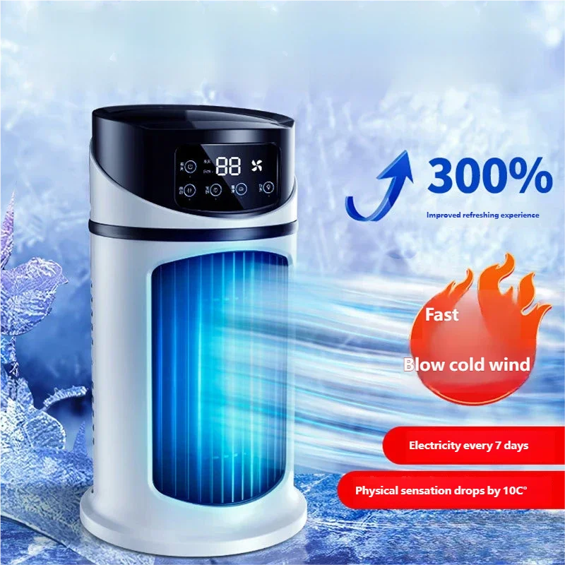 Mini ar condicionado portátil, ventilador de resfriamento a água, ar condicionado portátil para escritório