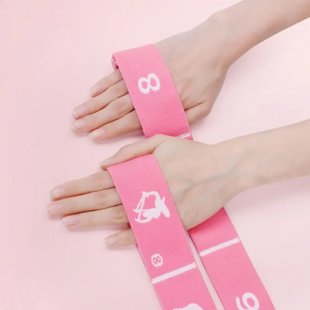 Nylon Yoga Pilates Resistance Band Stretch Strap Segmented Markings Yoga Strap Elastic Band Gym Equipment 8/10/12 Grids