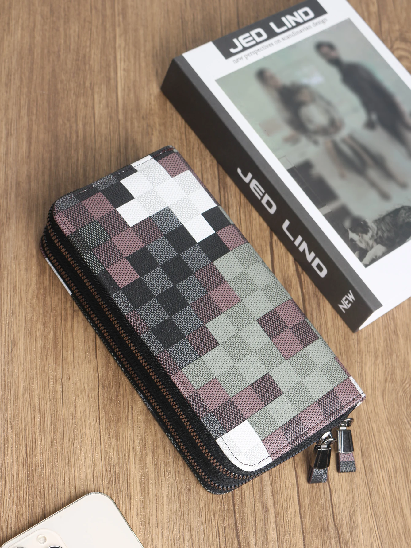 

New Women's Long Vintage Floral Wallet - Stylish Double-Zipper Large Capacity Clutch and Phone Purse