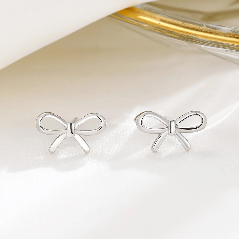 925 Sterling Silver Butterfly Stud Earrings with a Minimalist Style - Simple yet Classy Women's Jewelry