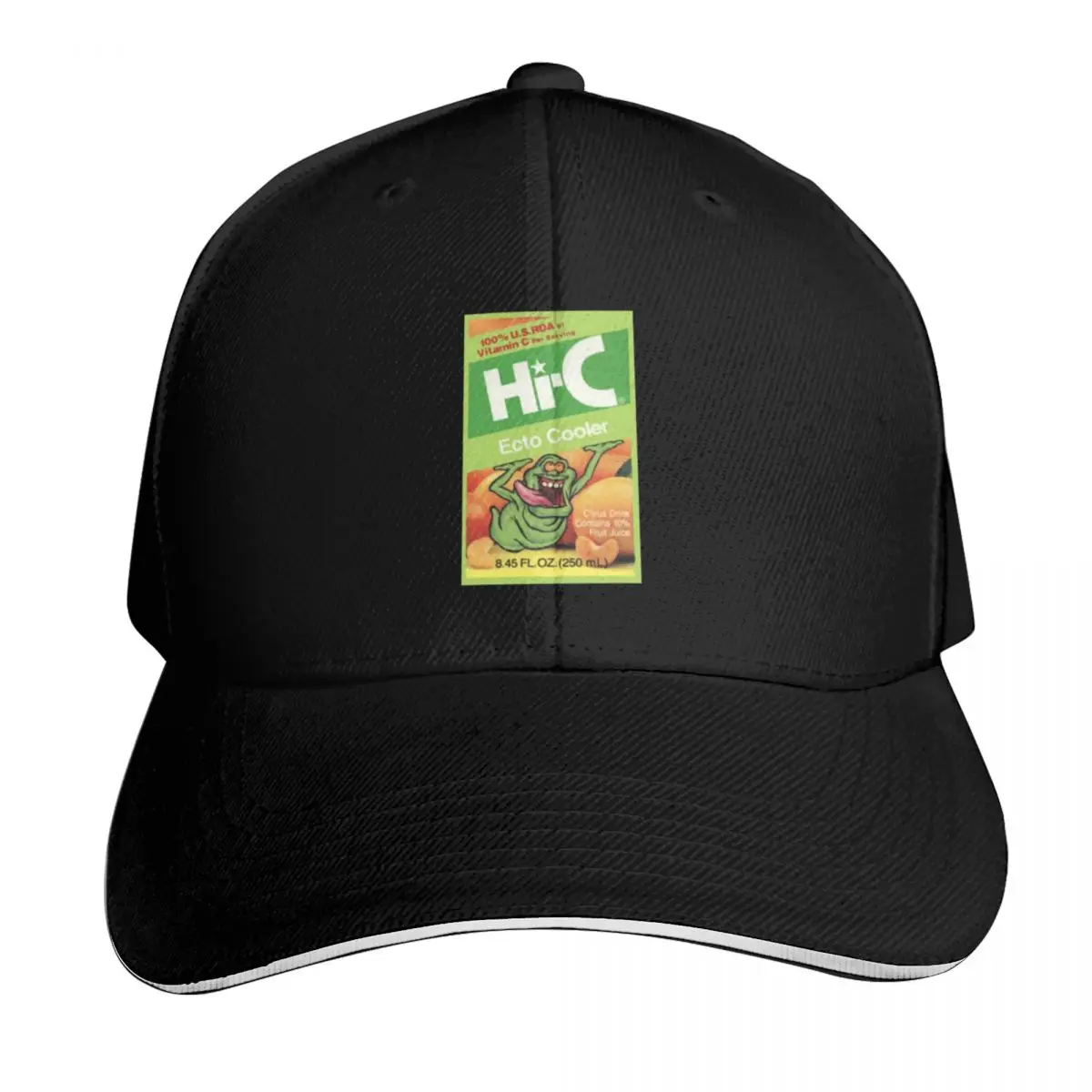 Ecto Cooler Slimer Retro Vintage Drink Baseball Cap Strapback Dad Hat Six Panel Structured Crown Sun Protection UPF 50+