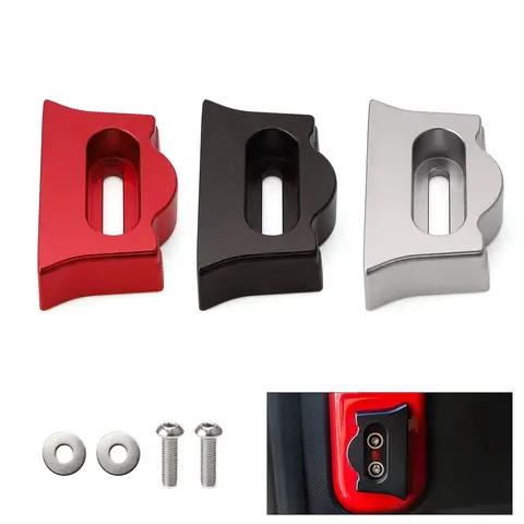 CNSPEED 알루미늄 합금 자동차 뒷문 스토퍼 리미터 모든 2018-2023 Jeep Wrangler JL JLU 2Door & 4 Doo 테일 도어 리미터 CNSPEED 알루미늄 합금 자동차 뒷문 스토퍼 리미터 모든 2018-2023 Jeep Wrangler JL JLU 2Door & 4 Doo 테일 도어 리미터 