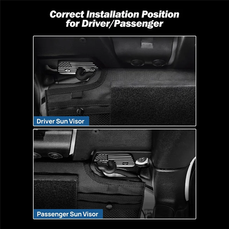 Top Sale Car Sun Visor Clip Interior Sunshade Retainer Hook Clip Bracket For Jeep Wrangler JL Gladiator JT 2018 Up
