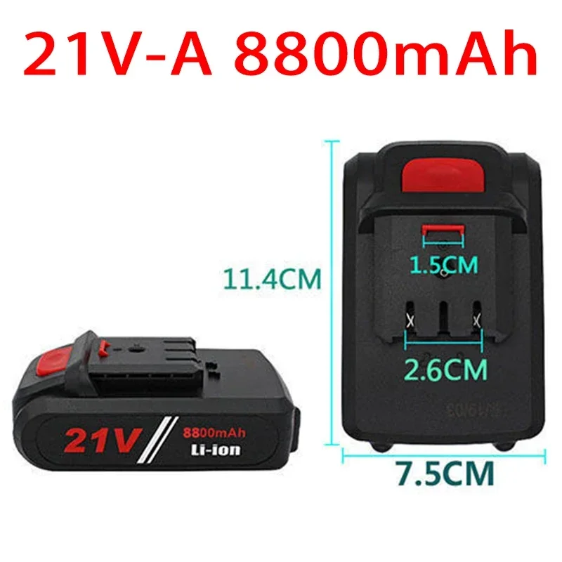 New 21V 36v Battery 9.8Ah Electric drill tool  rechargeable lithium battery electric screw driver electric drill Li-ion battery