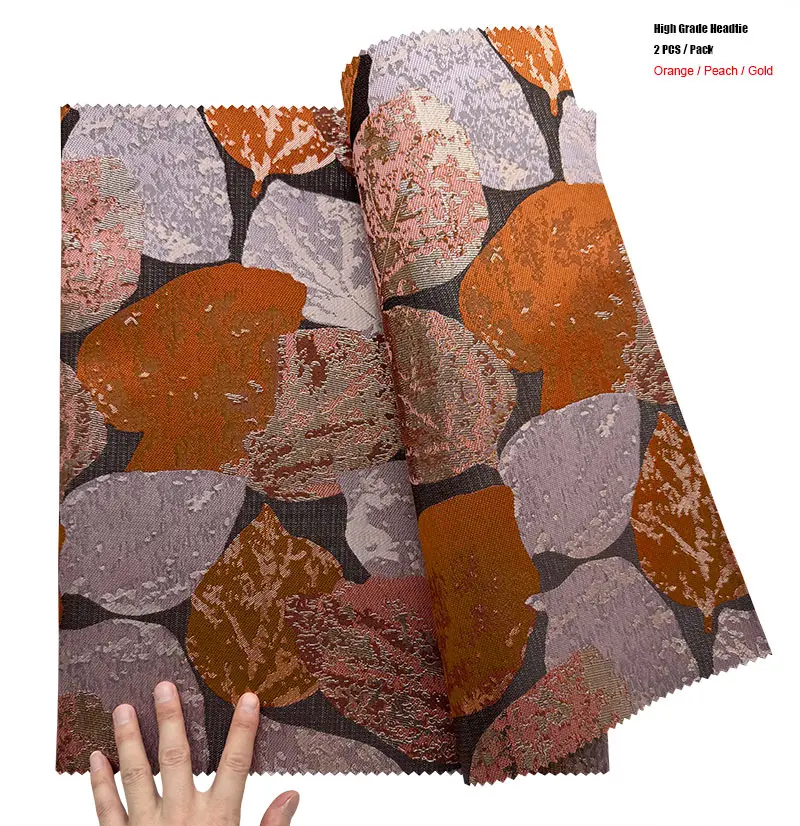 

2 шт., Африканский жаккардовый галстук для волос