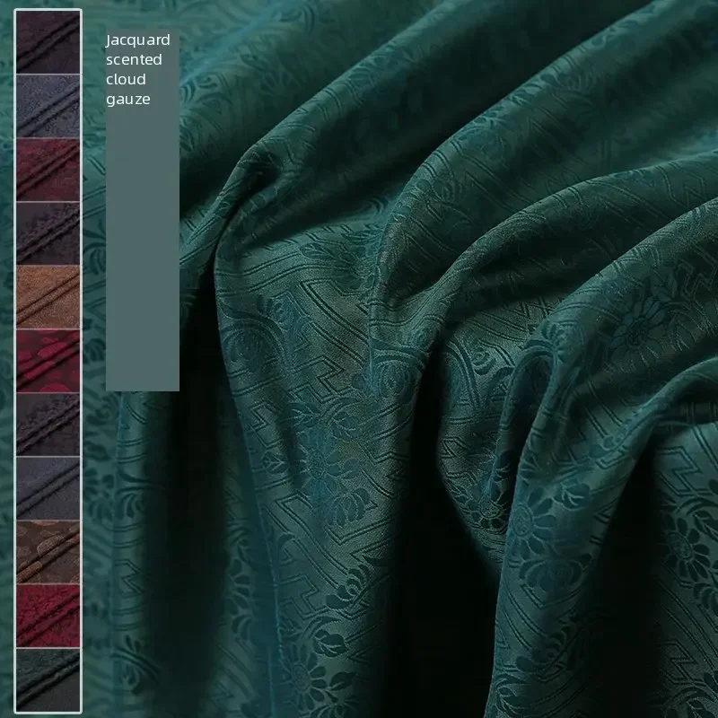 Chinese Real Xiangyunsha Silk Fabric (Gambiered Canton Silk) – Handmade Plant-Dyed