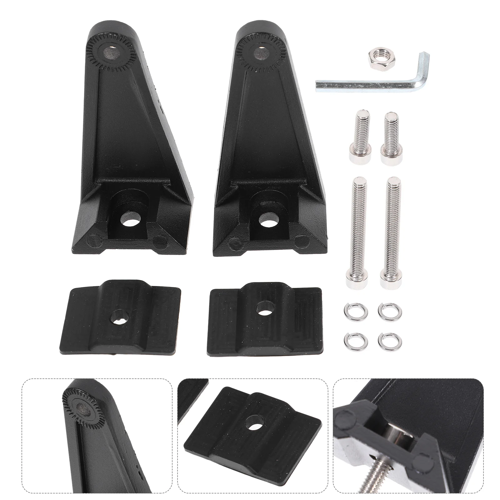 Universal Work LED Light Bar Bracket Bar Side Mounting Bracket Rubber Pad Bracket For Truck