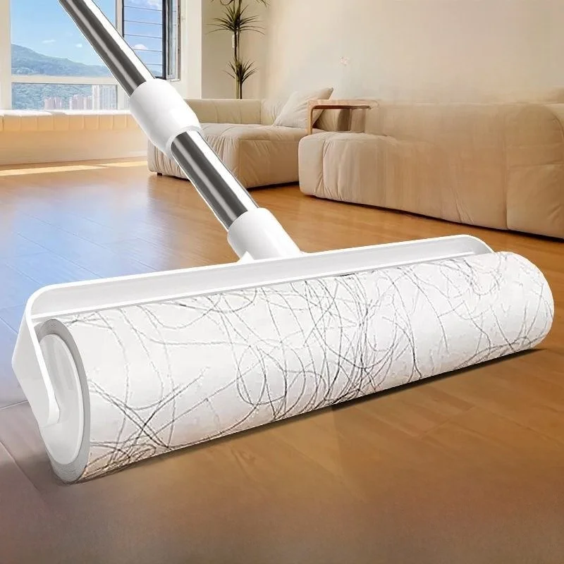 

Long Handle Rolling Hair Remover Dust Collector Large Size Floor Cleaning Tool for Hair And Dust Absorption Household ential