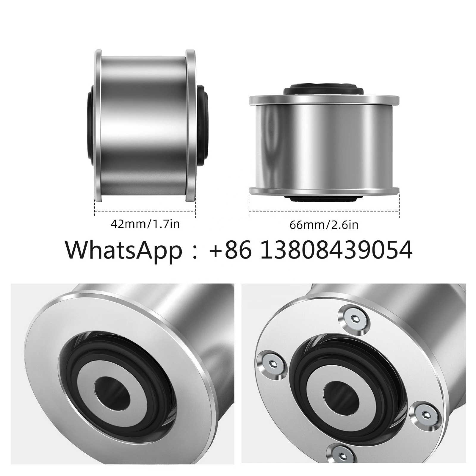 Rear Suspension Trailing Arm Solid Monoball Bushings Kit for BMW 3 Series E46 2000-2006