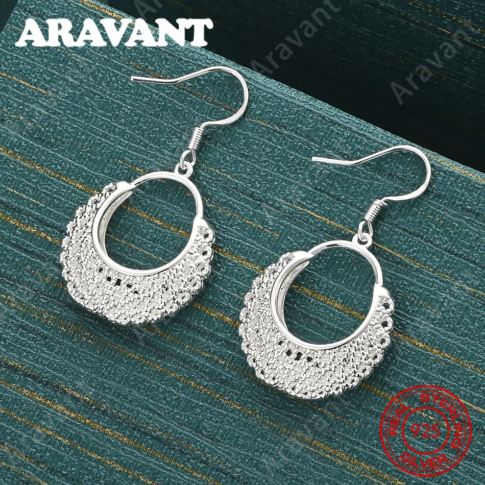 

925 Sterling Silver Openwork Floral Tassel Earrings - Unique Gift For Women, Versatile For Events And Jewelry