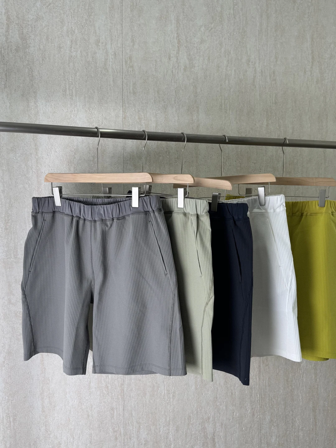 Outdoor Mountain Washed Breathable Casual Sporty Shorts for Men Summer Comfortable Loose Fit Straight Leg Knee above Pure Color